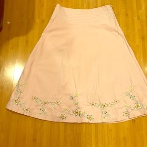 A-line cotton skirt